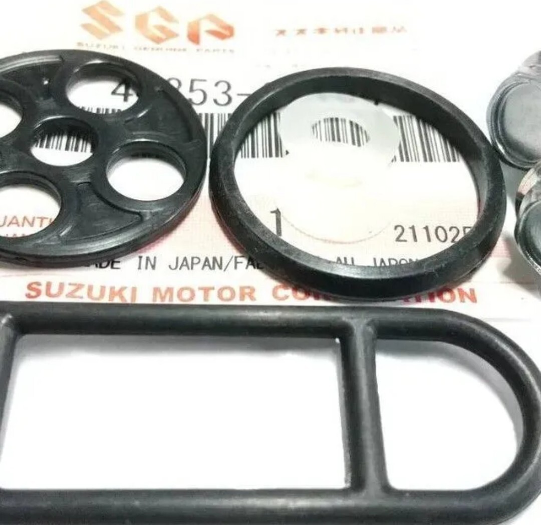 ■送料込み■GT750 GT550 GT380 ガソリンコック ガスケット パッキンセット SUZUKI ガソリンタンク拍卖