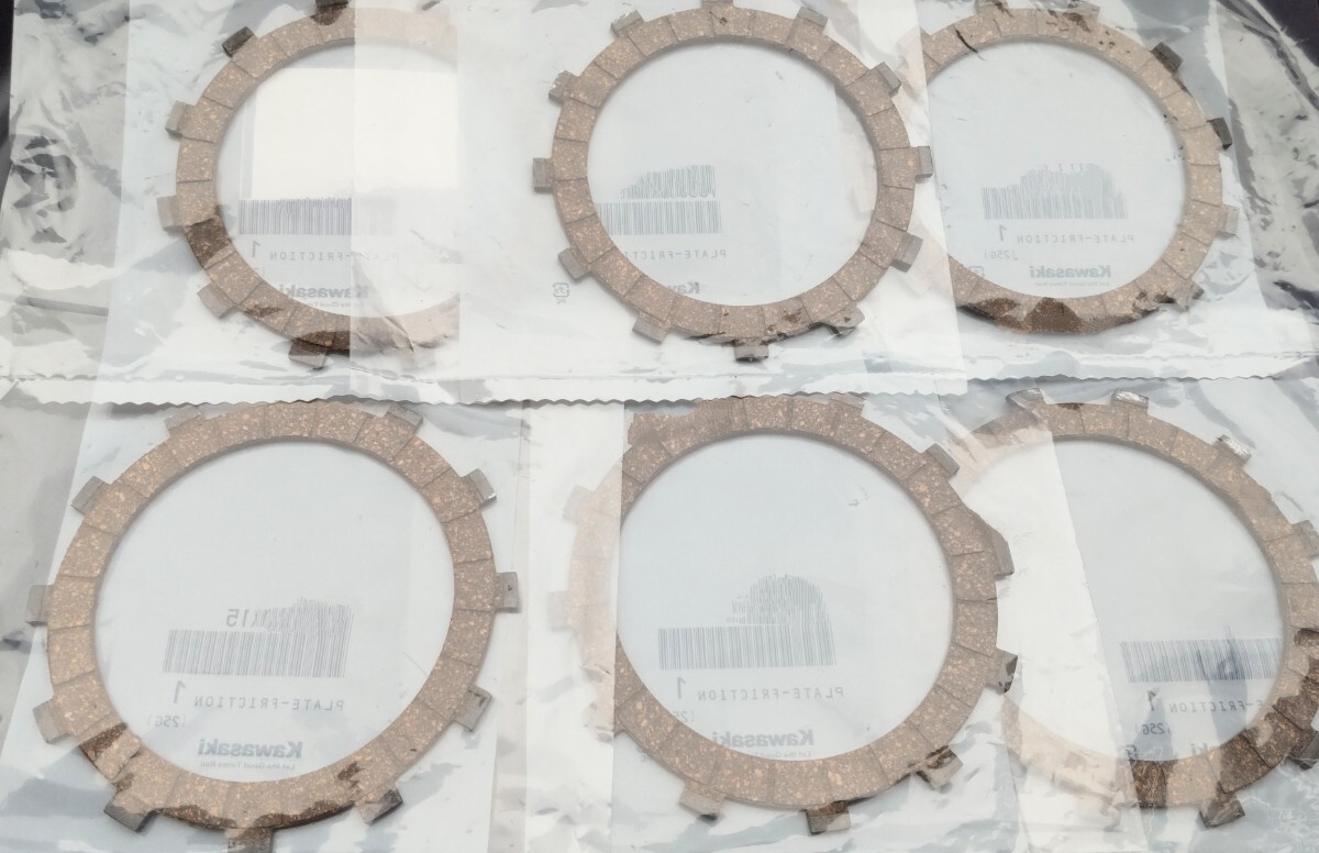 ■■■送料込み■KH250 SS250 SS350 クラッチプレート kawasaki純正 エンジン プレート 6枚 セット クラッチキット クラッチ板拍卖