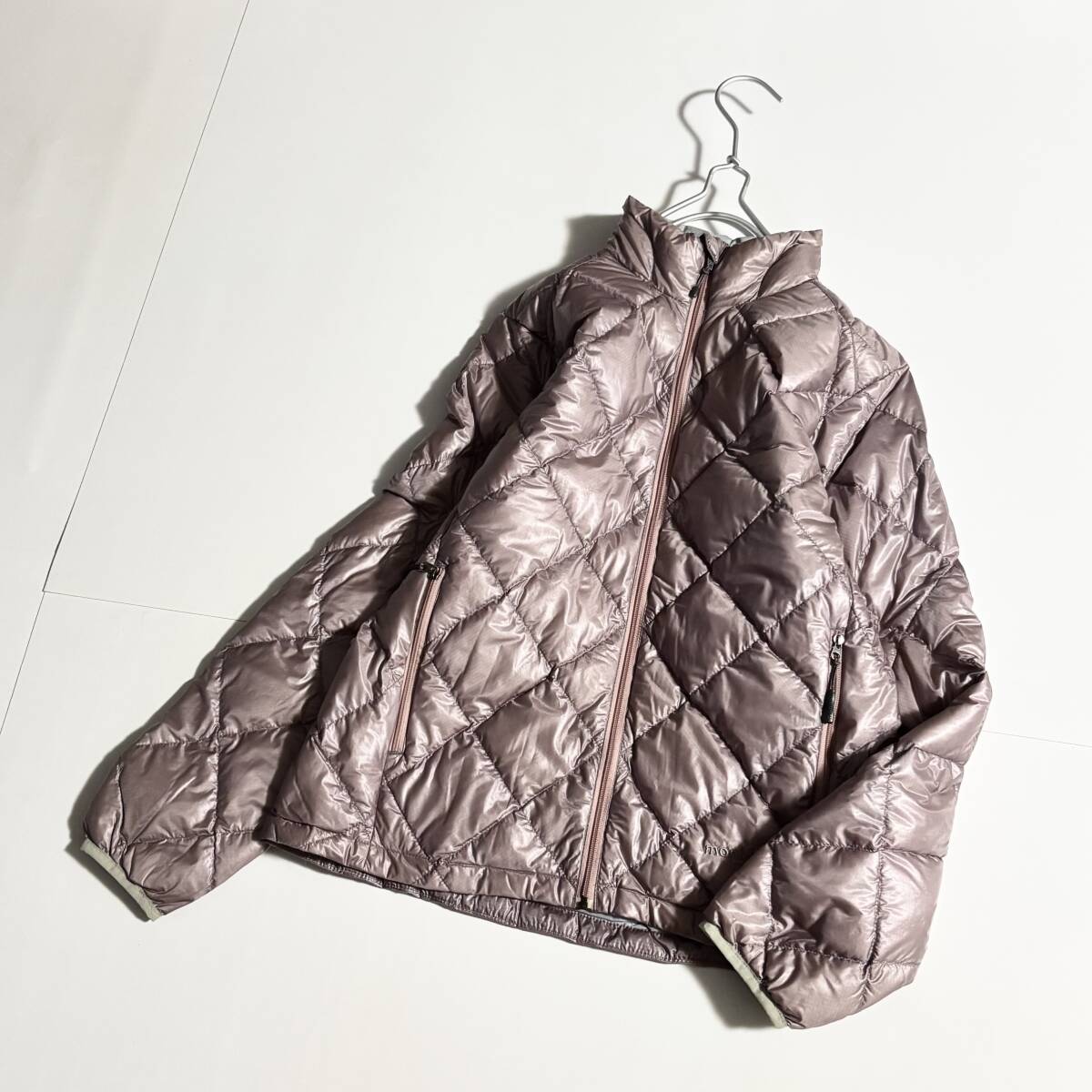 Mont Bell モンベル サイズM // 薄いピンクパープル系 キルティング ライトダウンジャケット ⑥拍卖