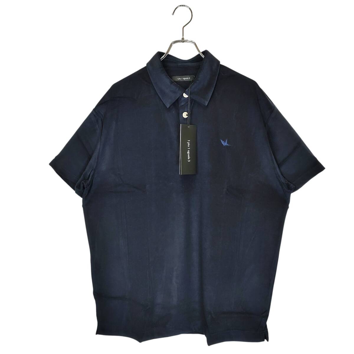 1PIU1UGUALE3 ウノピゥウノウグァーレトレ BIG POLO ポロシャツ MRT338 POE471 8 XXXL ネイビー メンズ拍卖