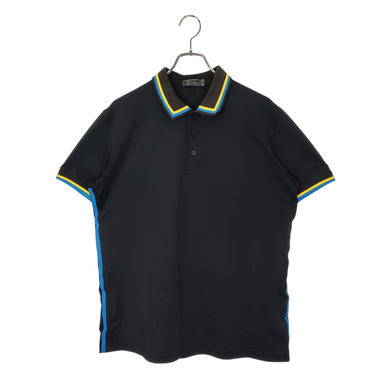 G/FORE ジーフォア ゴルフ Polo Shirt S/S 半袖 ポロシャツ M ブラック メンズ拍卖