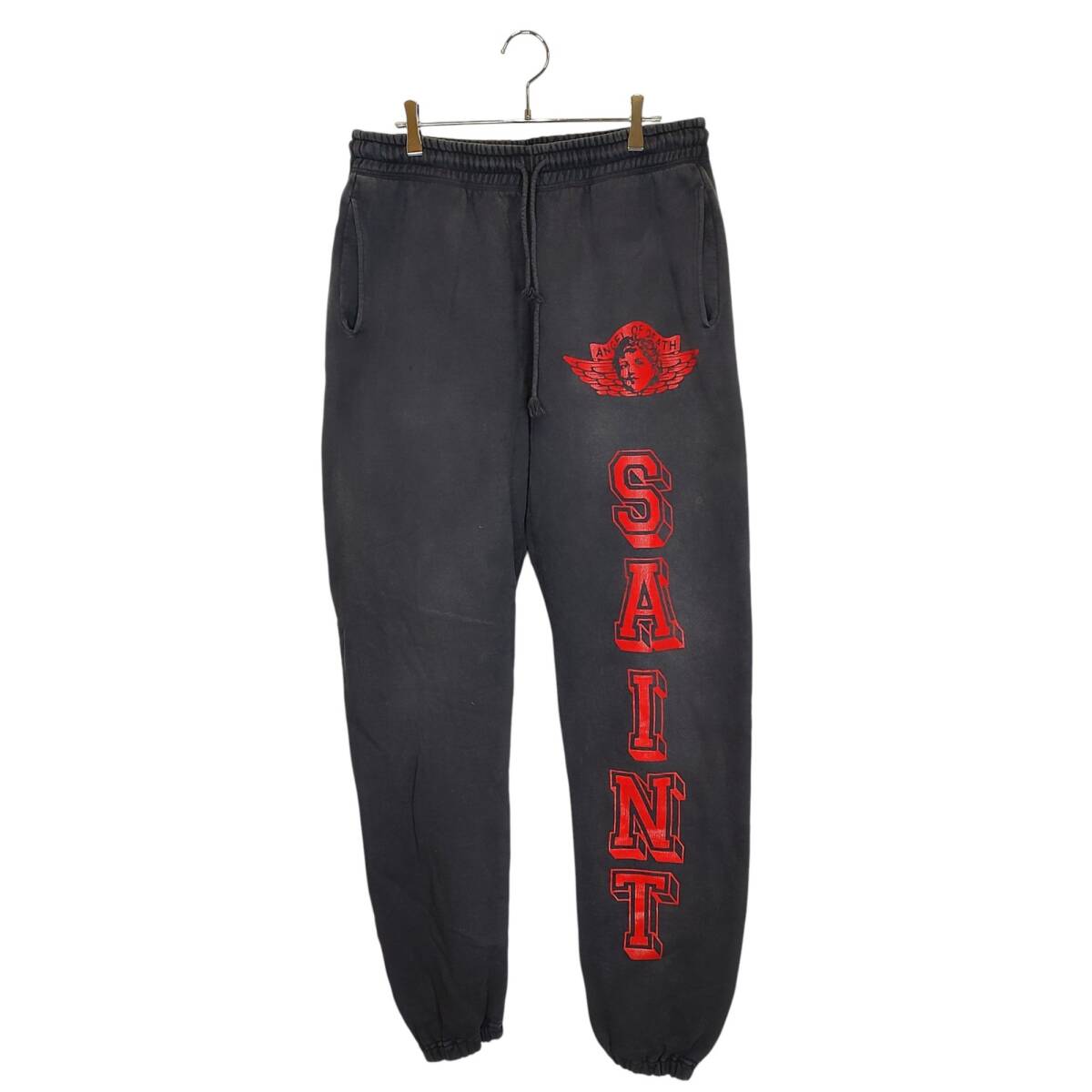 SAINT MICHAEL セント マイケル 24SS SWEAT PANTS ANGEL スウェット パンツ SM-YS8-0000-041 M ブラック メンズ拍卖