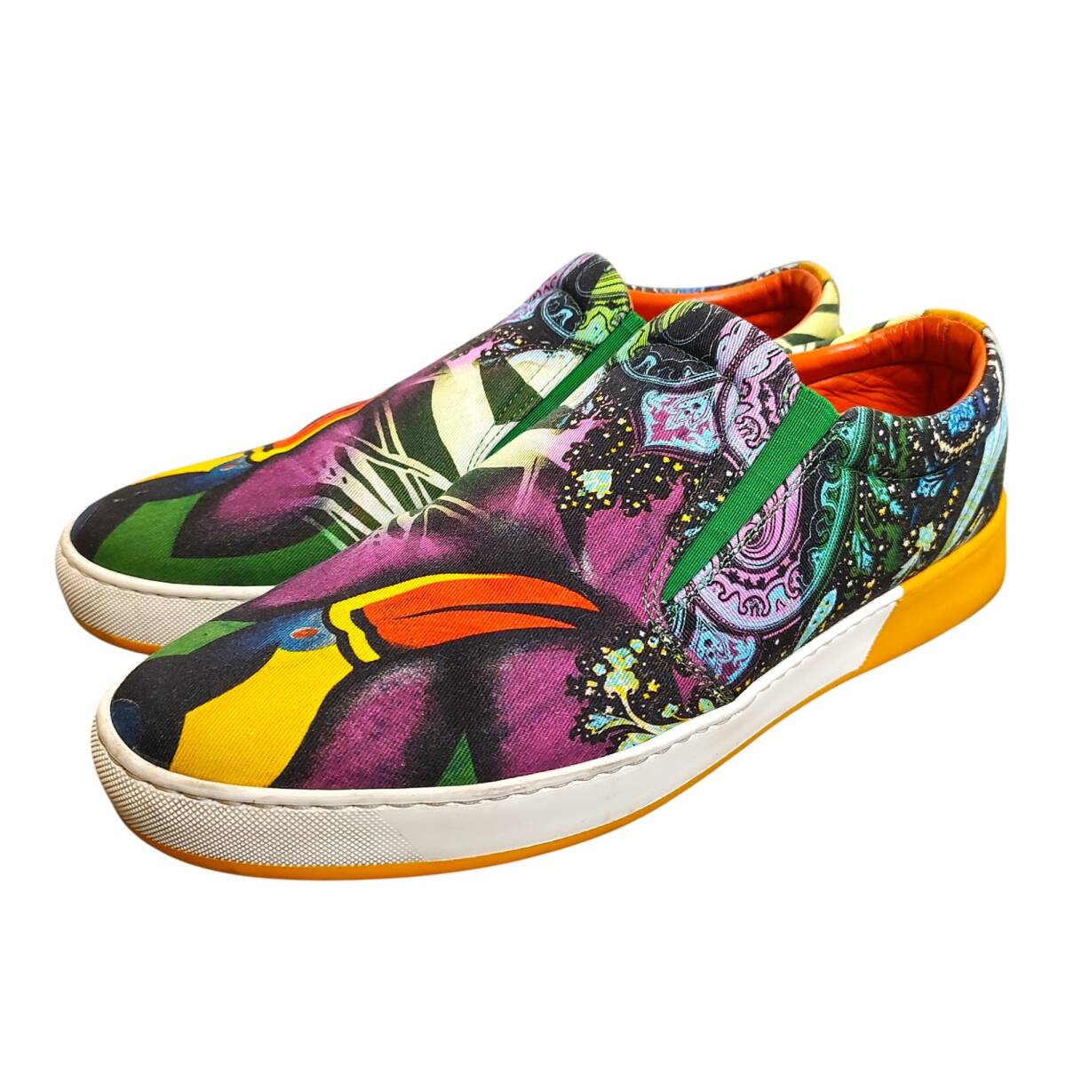 ETRO エトロ ペイズリー 総柄 スニーカー スリッポン 12017 不明 25~25.5cm相当 マルチ メンズ拍卖