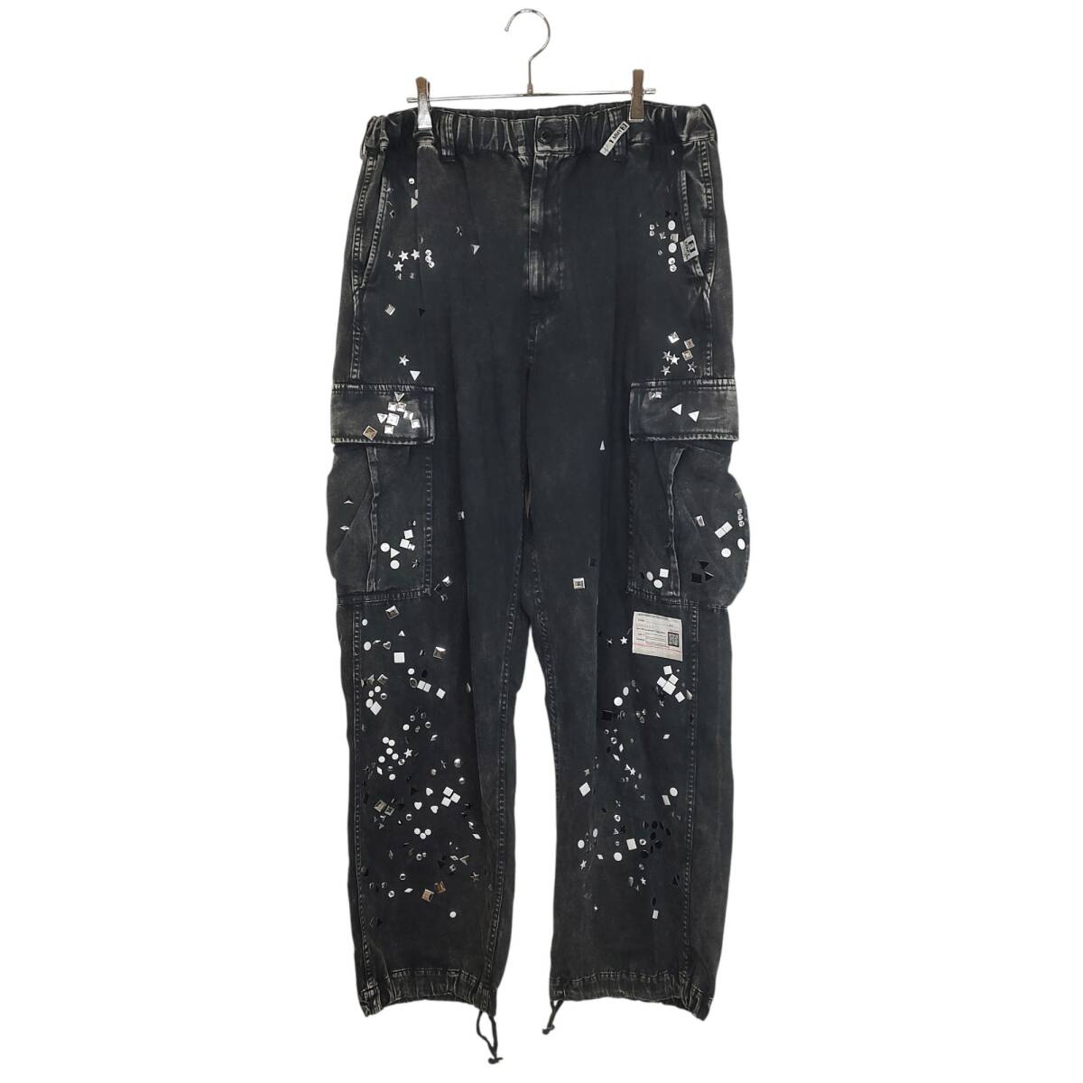 Maison MIHARA YASUHIRO メゾンミハラヤスヒロ 25AW Embellished Millitary Pants ライン ストーン ダメージ ミリタリー パンツ B15PT062拍卖