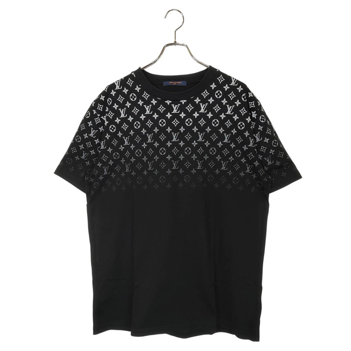 LOUIS VUITTON ルイ・ヴィトン 24SS Monogram Gradient モノグラム柄 半袖 Tシャツ RM242MQ FSB HQY42W 4L ブラック メンズ拍卖