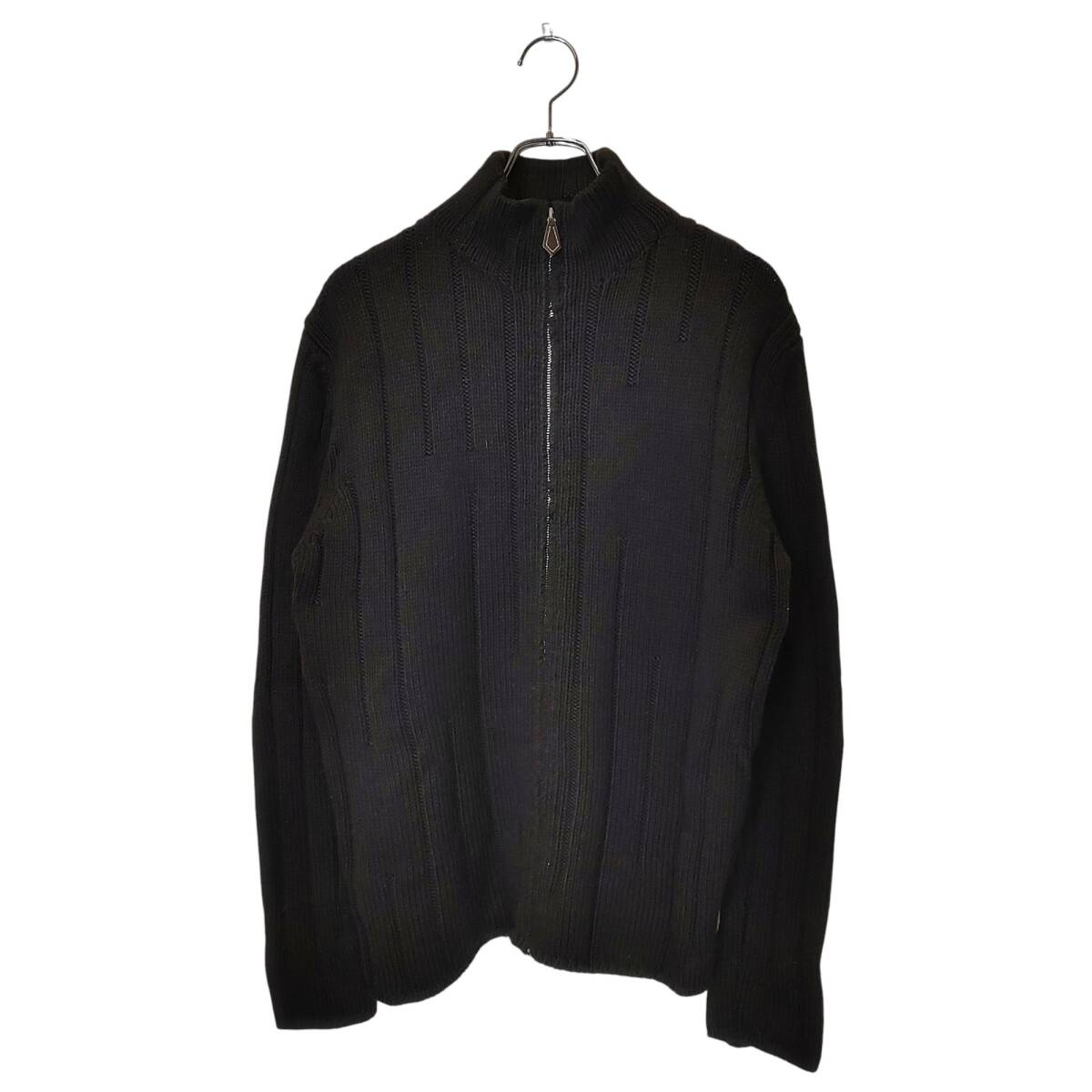 Hermes エルメス ウール カシミヤ シルク ドライバーズ ニット セーター スターマーク付き SW057 L ブラック メンズ拍卖
