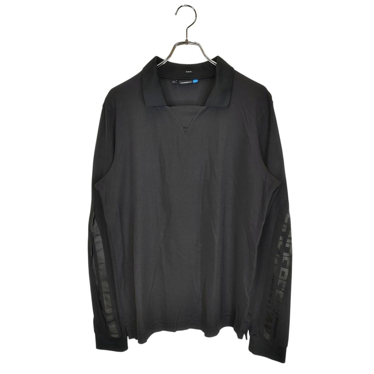 J. LINDEBERG ジェイリンドバーグ 長袖 ポロシャツ 071-28910 L ブラック メンズ拍卖