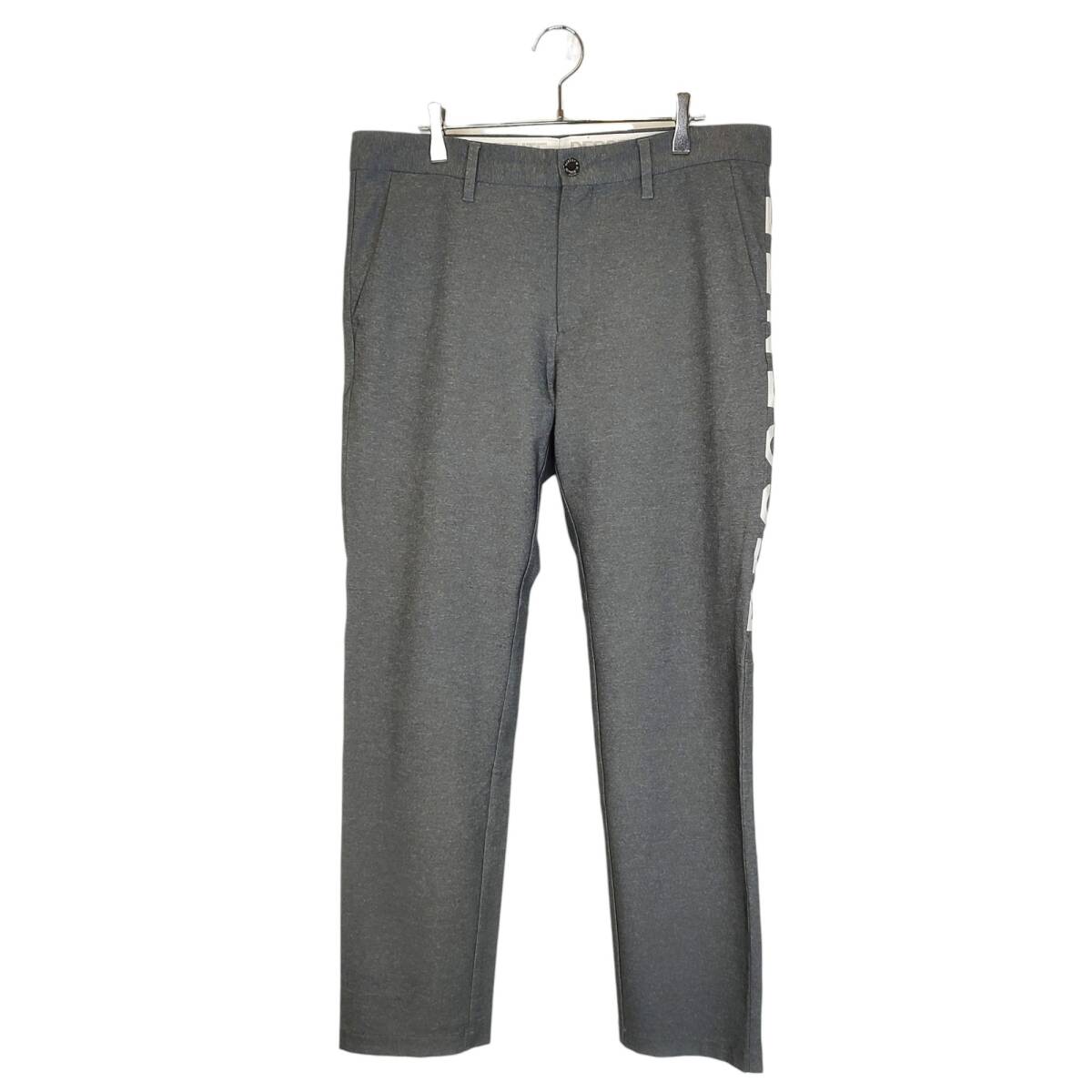 DESCENTE GOLF デサントゴルフ ミックス ストレッチ ロゴ プリント ストレッチ パンツ DGMRJD05 88/XO グレー メンズ拍卖