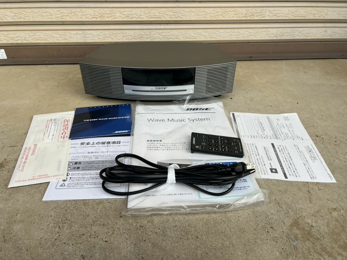 BOSE MODEL AWRCCC ボーズ ウェーブミュージックシステム リモコン 説明書付属 通電のみ確認済み拍卖