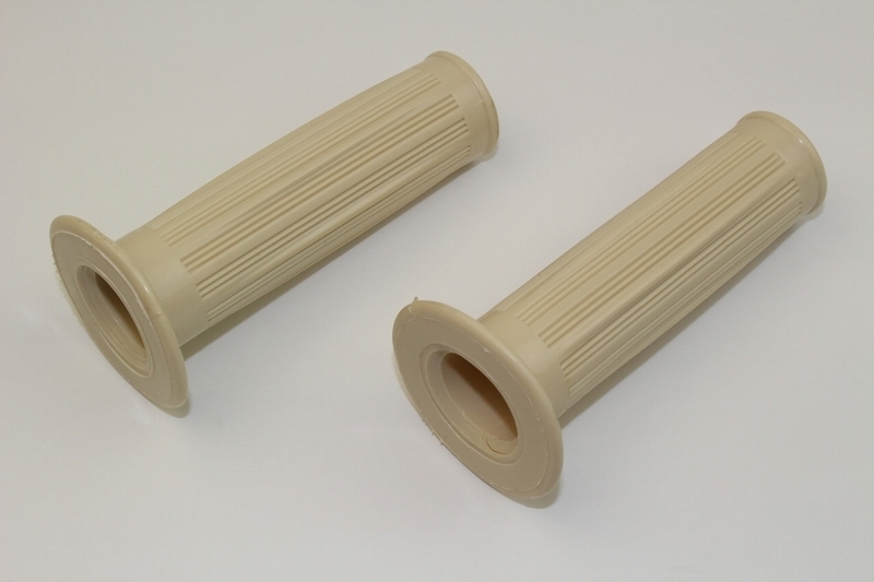 モンキー/ゴリラなどに 22.2mmハンドル用 レトロタイプハンドルグリップ アイボリー拍卖