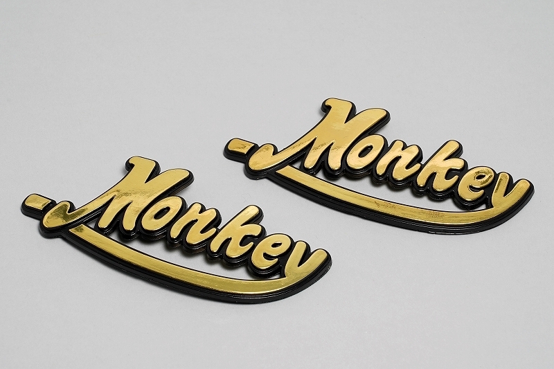 モンキー ガソリンタンク用立体エンブレム 左右セット ゴールド拍卖