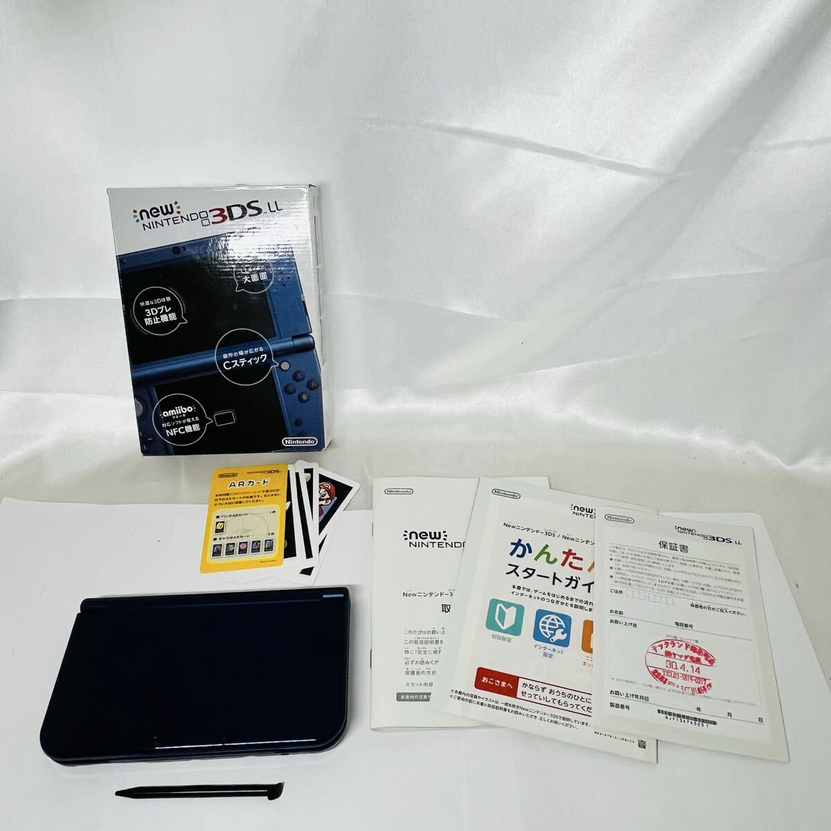 ★1円~ 動作確認済 New NINTENDO 3DSLL 本体 メタリックブルー 任天堂 送料全国600円 ニンテンドー METALLIC BLUE拍卖