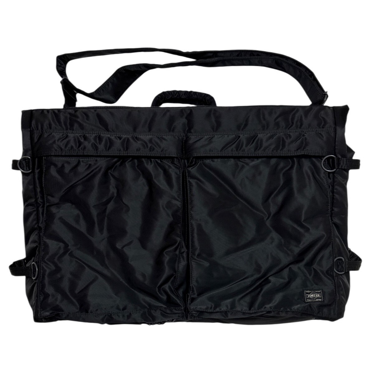 美品 ポーター タンカー 2way ガーメントケース バッグ 日本製 ブラック 25I12|-B1拍卖