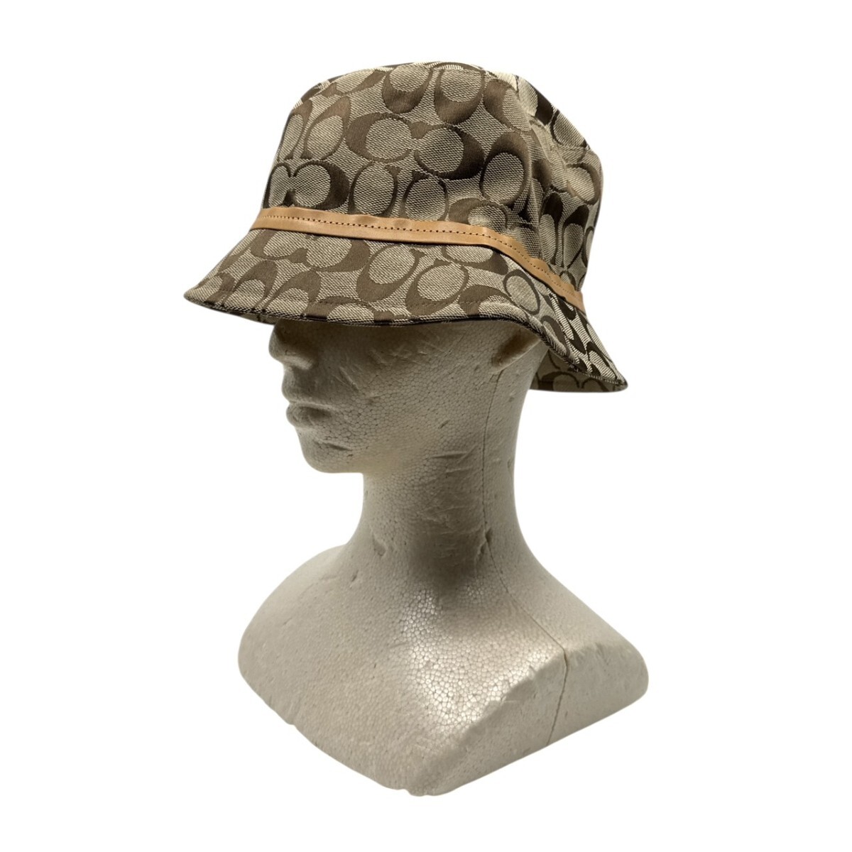 ほぼ未使用 コーチ シグネチャー ハット Sサイズ ブラウン系 25J30拍卖