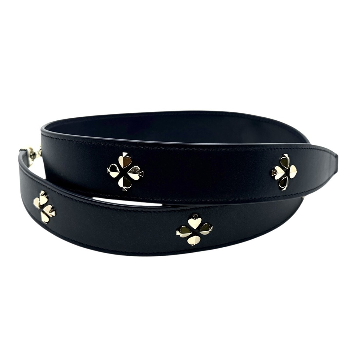 美品 ケイトスペード レザー ショルダーストラップ スタッズ パープル系 25J30拍卖