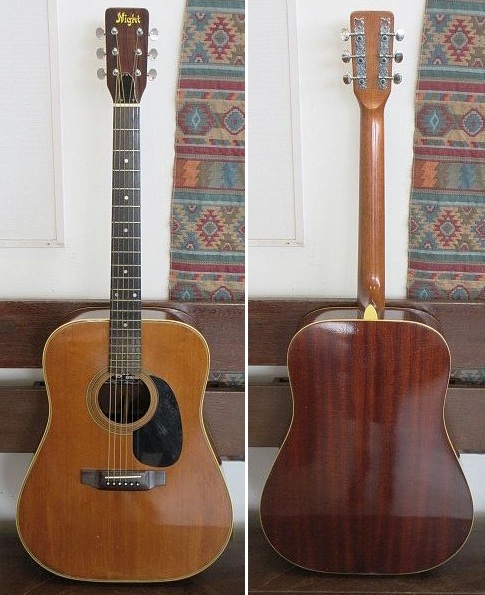 794☆大塚楽器製作所 ハンドメイドギター Night/ナイト アコースティックギター F130 ヴィンテージ拍卖