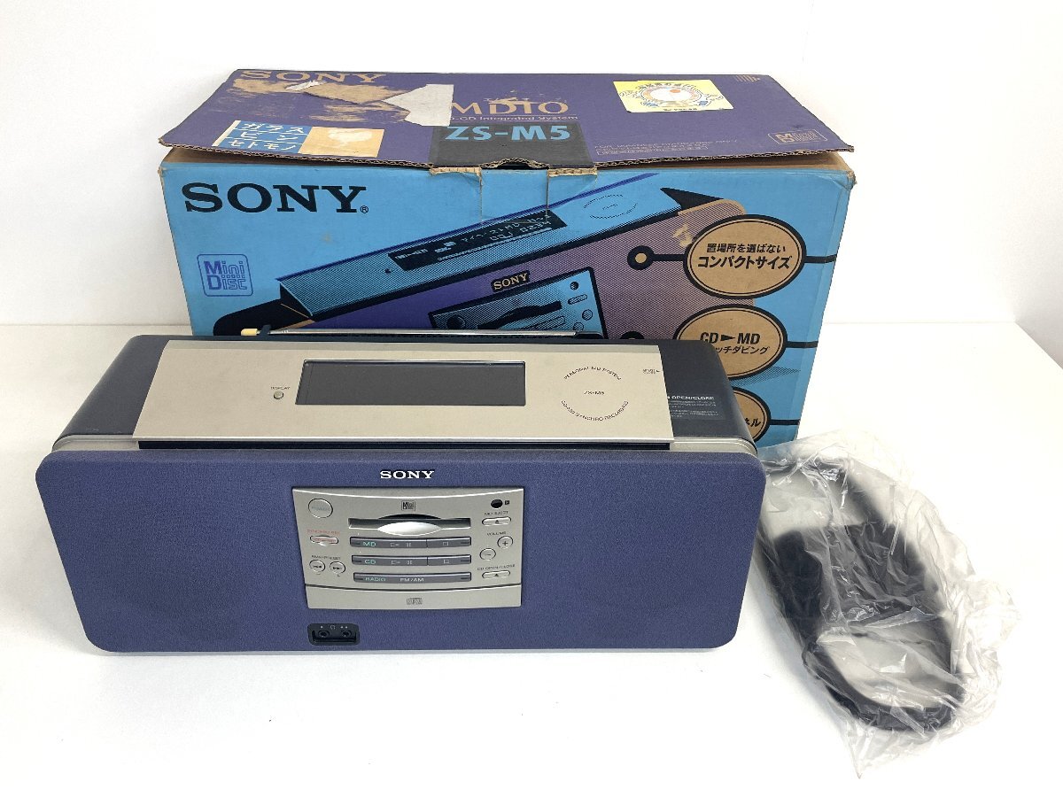 【中古品】SONY PERSONAL MINIDISC SYSTEM ZS-M5 ソニー CD・MD・ラジオ パーソナルミニディスクシステム ラジカセ gt10-199拍卖