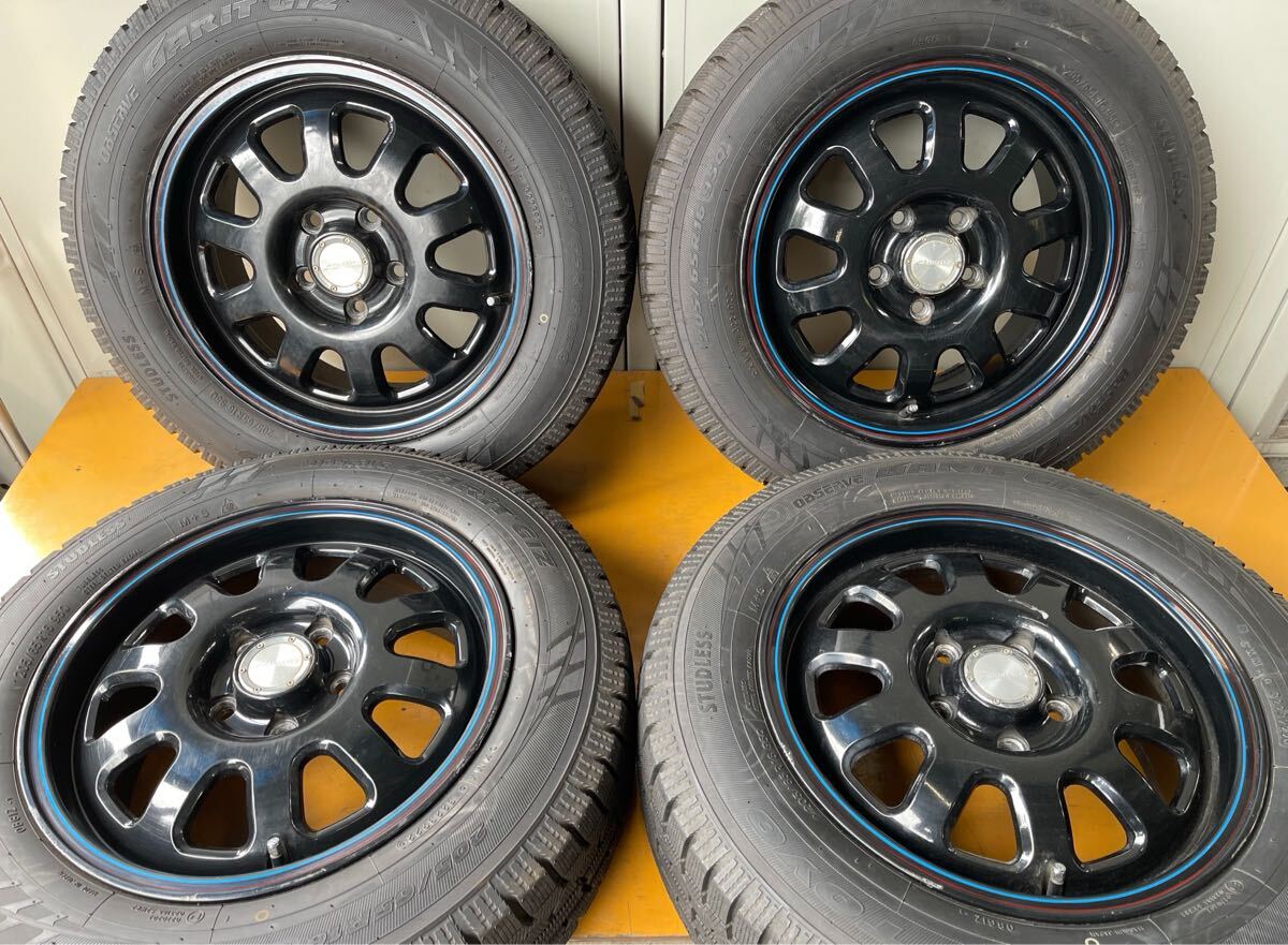 《お買い得》 RADIANCE/ラディアンス デイトナ 16×7J +55 114.3/5 TOYO バリ溝95〜98% スタッドレスタイヤ付き スタッドレス拍卖