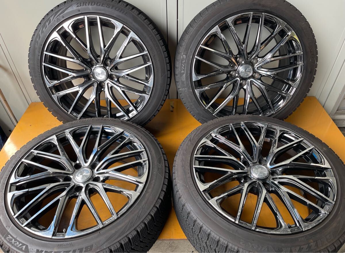 《人気》Weds LEONIS SK 18×8J +42 114.3/5H レオニスBRIDGESTONE BLIZZAK VRX2 225/45/18 バリ溝スタッドレスタイヤ付き 2022年製拍卖