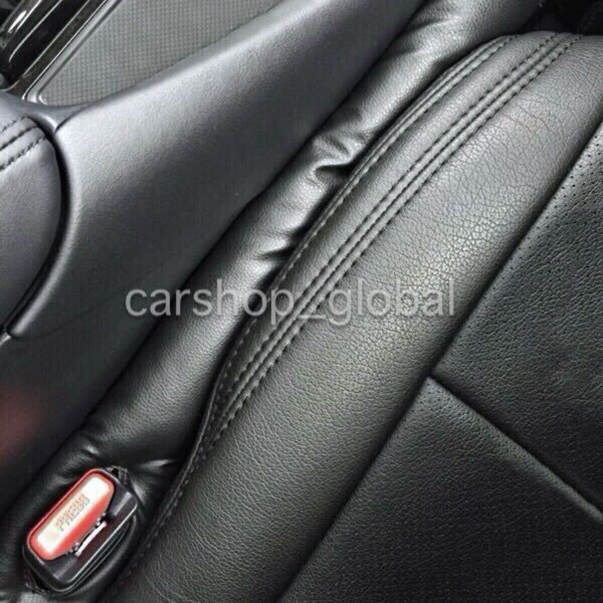 トヨタ ベルファイア/アルファード対応 シート コンソール隙間 レザークッション 2本セット ブラック 35W/30W/25W/20W等拍卖