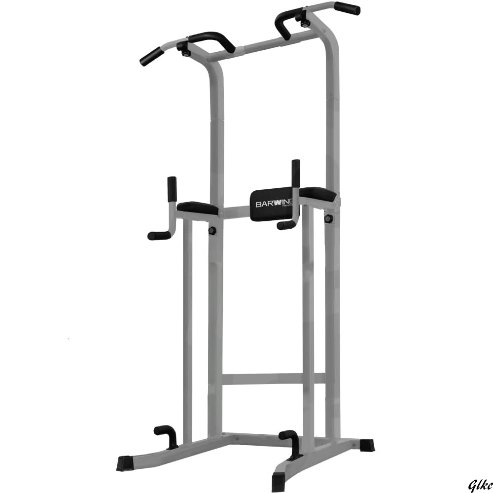 【自宅で全身の筋トレやストレッチができる】 懸垂マシン 自宅トレーニング 耐荷重180kg 多機能 筋トレ器具 高さ調整可能 シルバー拍卖