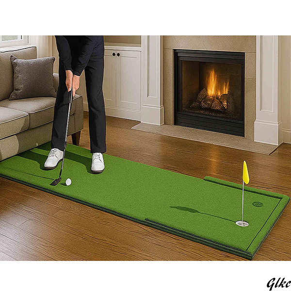 【ゴルフ初心者から上級者まで幅広く活用可能】 パッティングマット 97cm×274cm 自宅ゴルフ練習 持ち運び可能 収納簡単拍卖