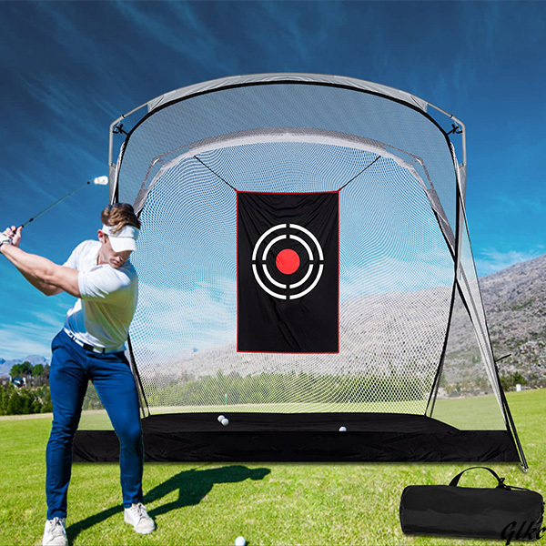 【騒音を軽減して周囲に迷惑をかけず練習可能】 ゴルフ練習ネット 高さ2.8m ターゲット付き 初心者用 屋外練習 簡単設置拍卖