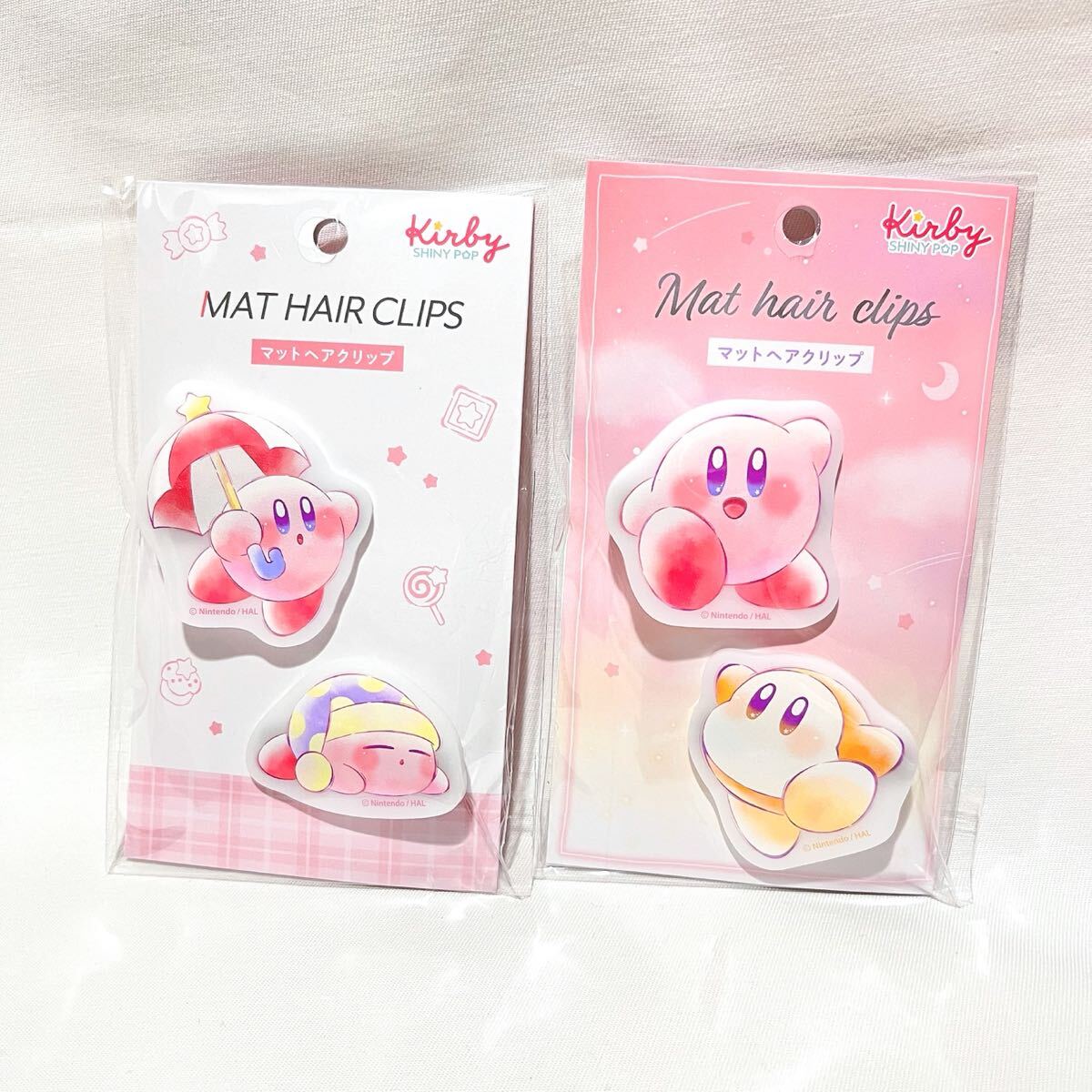 【星のカービィ】マットヘアクリップ 税込968円×2個セット 前髪クリップ拍卖