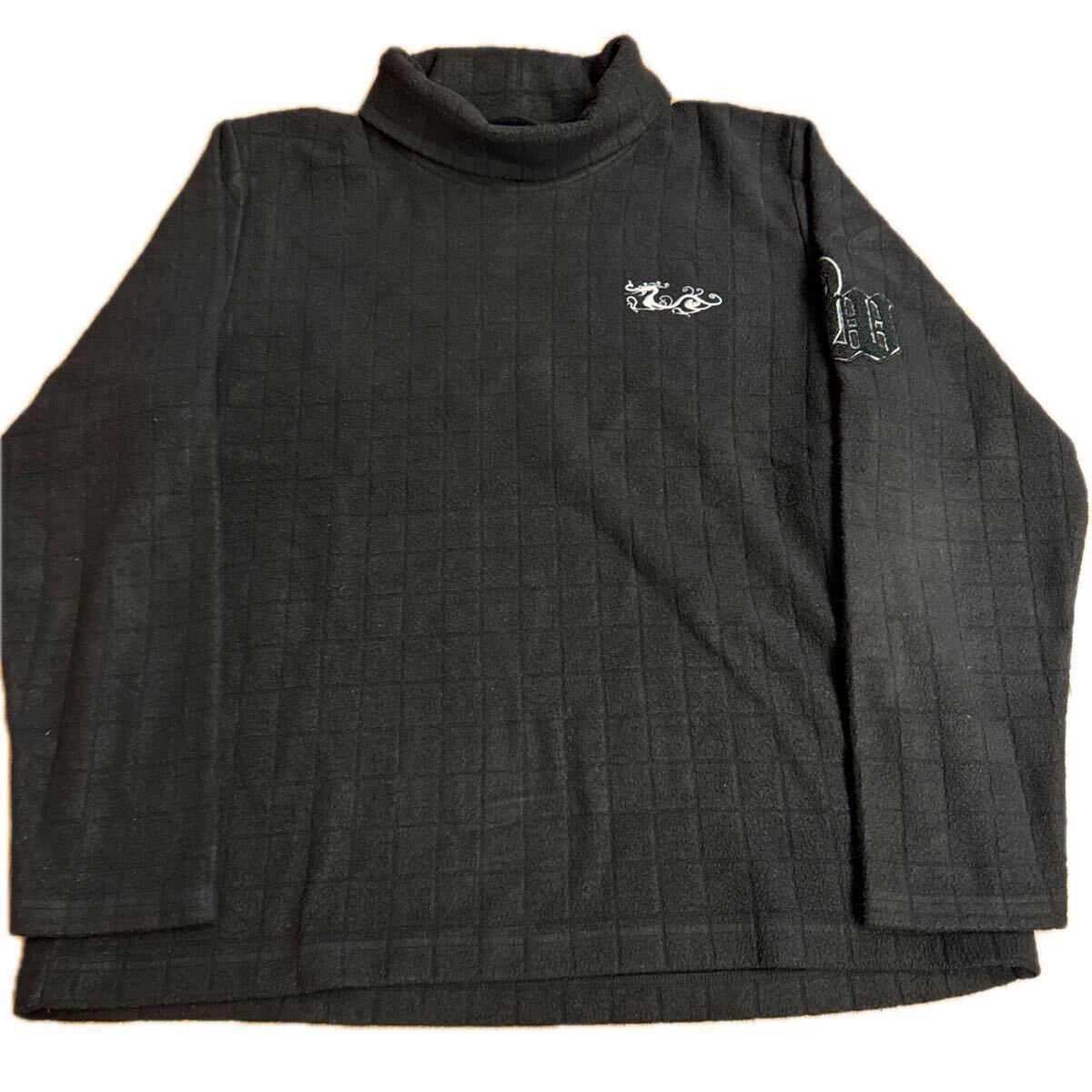 ダンスウィズドラゴン !柔らかあったかハイネック !黒!4!大きめの男性向け!100円スタート!拍卖