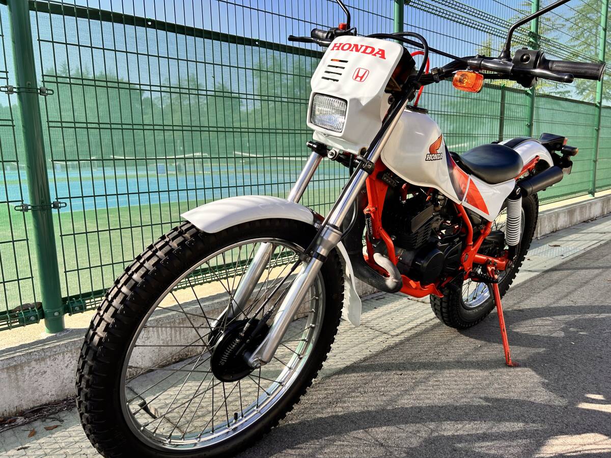 本田 ホンダ HONDA TLM50 AD07 1円スタート 売り切り 走行3200km以下 希少 ホワイトボディー 入手困難 フルノーマル ホワイトカラー拍卖