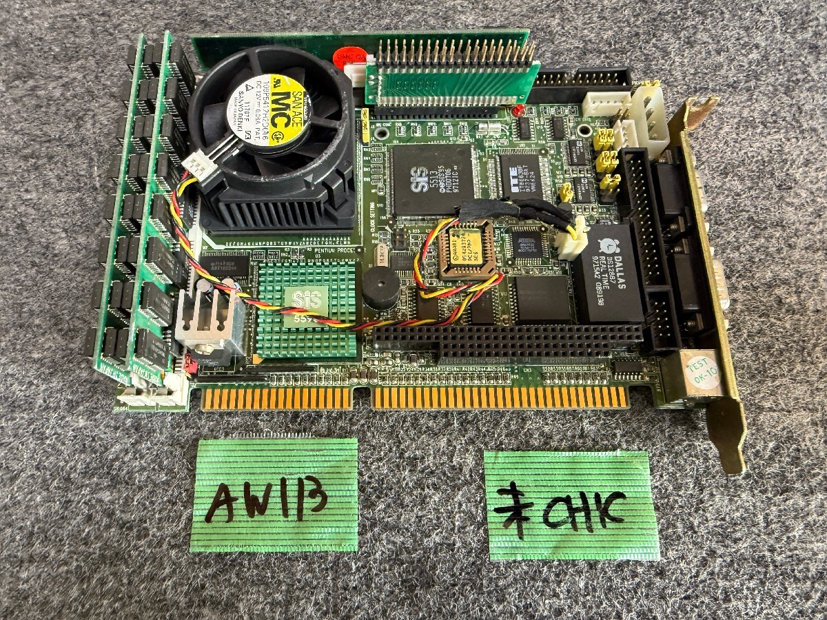 【送60サイズ】ADVANTECH PCA-6151 Rev.A1 02-4 ISAバス用 シングルボードコンピュータ CPU+メモリ付き ※未チェック拍卖