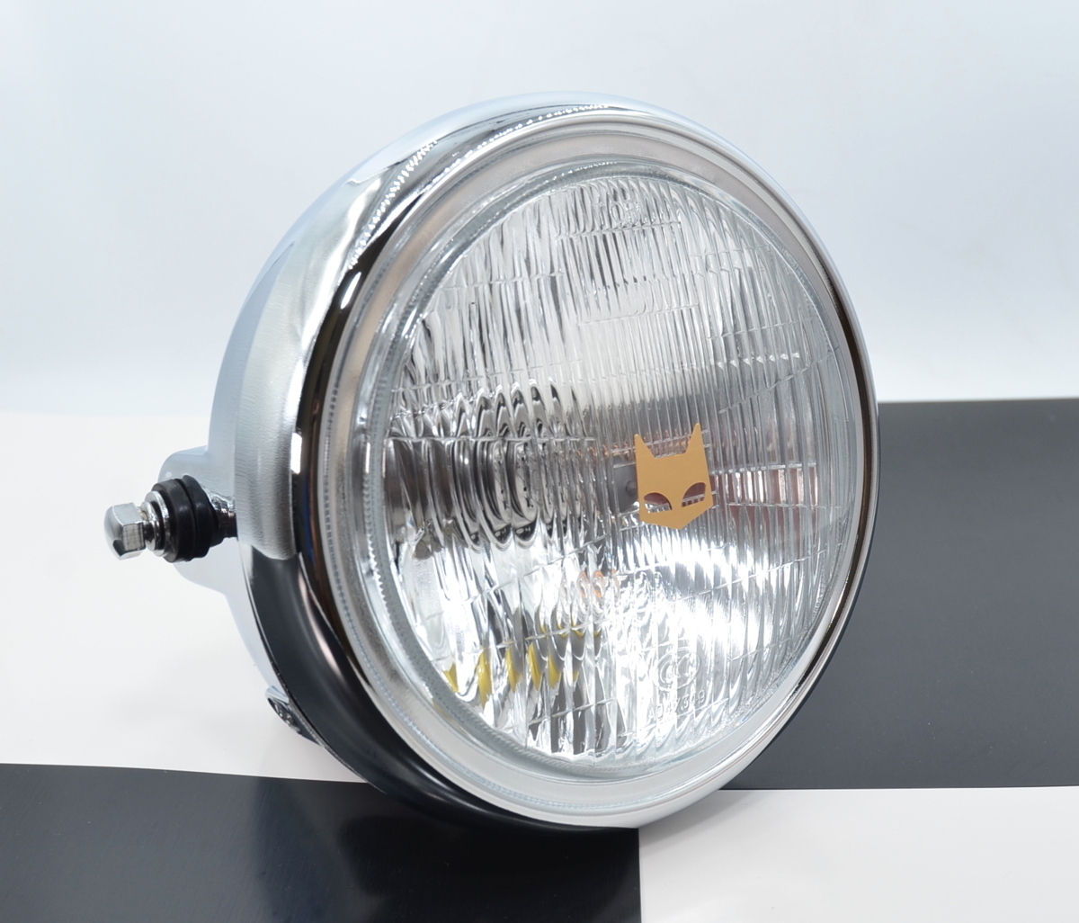 マーシャル タイプ 180パイ クリア ガラスレンズ LED ポジション付 メッキ CBR400F VT250F CBX400F2 Z400J XJ400D GS400L ゼファー400拍卖