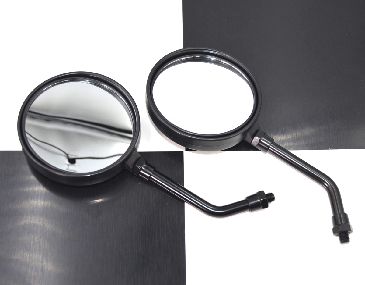 当時旧車用 Z2 ミラー ショート 黒 左右SET 検/GT380 Z1 XJR400 Z750RS Z900 GS400 KZ1000 Z1R MK2 KH400 CBX400F GS Z400FX Z250FT CB400F拍卖