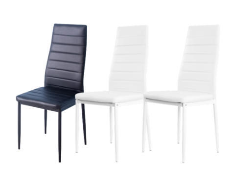 【ホワイト2脚*ブラック1脚】ダイニングチェア チェアー PU 北欧 モダン シンプル 座り心地いい 人気商品 PUレザー 組立て簡単 拍卖