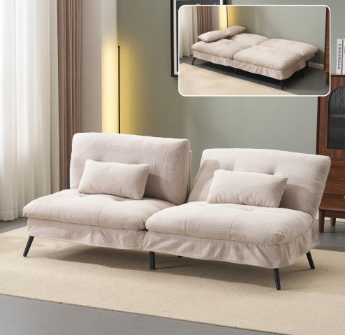 ソファベッド ソファ ベッド 組立て簡単 事務室用 サロン用 来客対応 2人 リクライニングソファ 背もたれ6段階 省スペース 一人暮らし拍卖