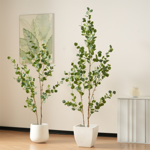 観葉植物 フェイク 150cm ユーカリ の木 フェイクグリーン 人工観葉植物 水性塗料 造花 ホテル インテリア リアル おしゃれ お祝い 樹 木拍卖