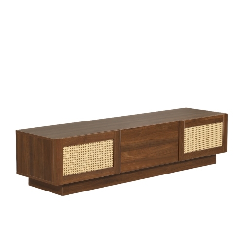 【幅150cm】テレビ台 ローボード 収納 テレビボード テレビラック リビングボード ラタン風 おしゃれ 北欧 引出し収納 TV台 TVボード拍卖