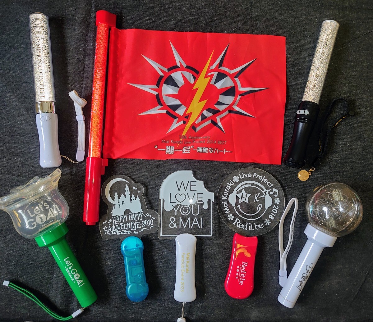 倉木麻衣 コンサートライト8本まとめ 全て使用品 動作4本/動作未確認4本拍卖