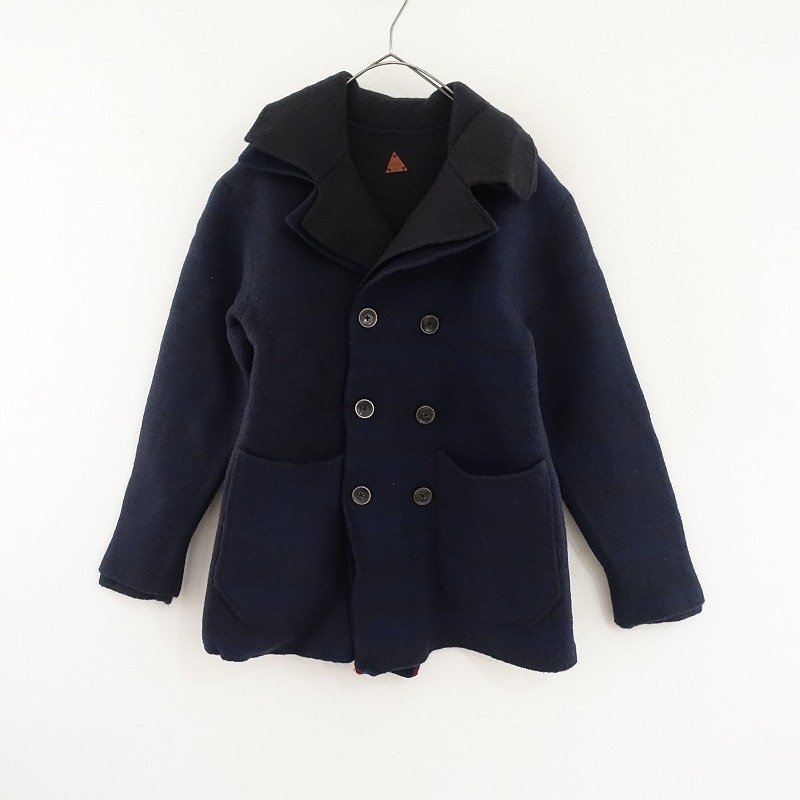 キャピタル KAPITAL *ウールダブルボタンジャケット*1/Sネイビー系ボルドー(jk33-2412-403)【41A52】拍卖