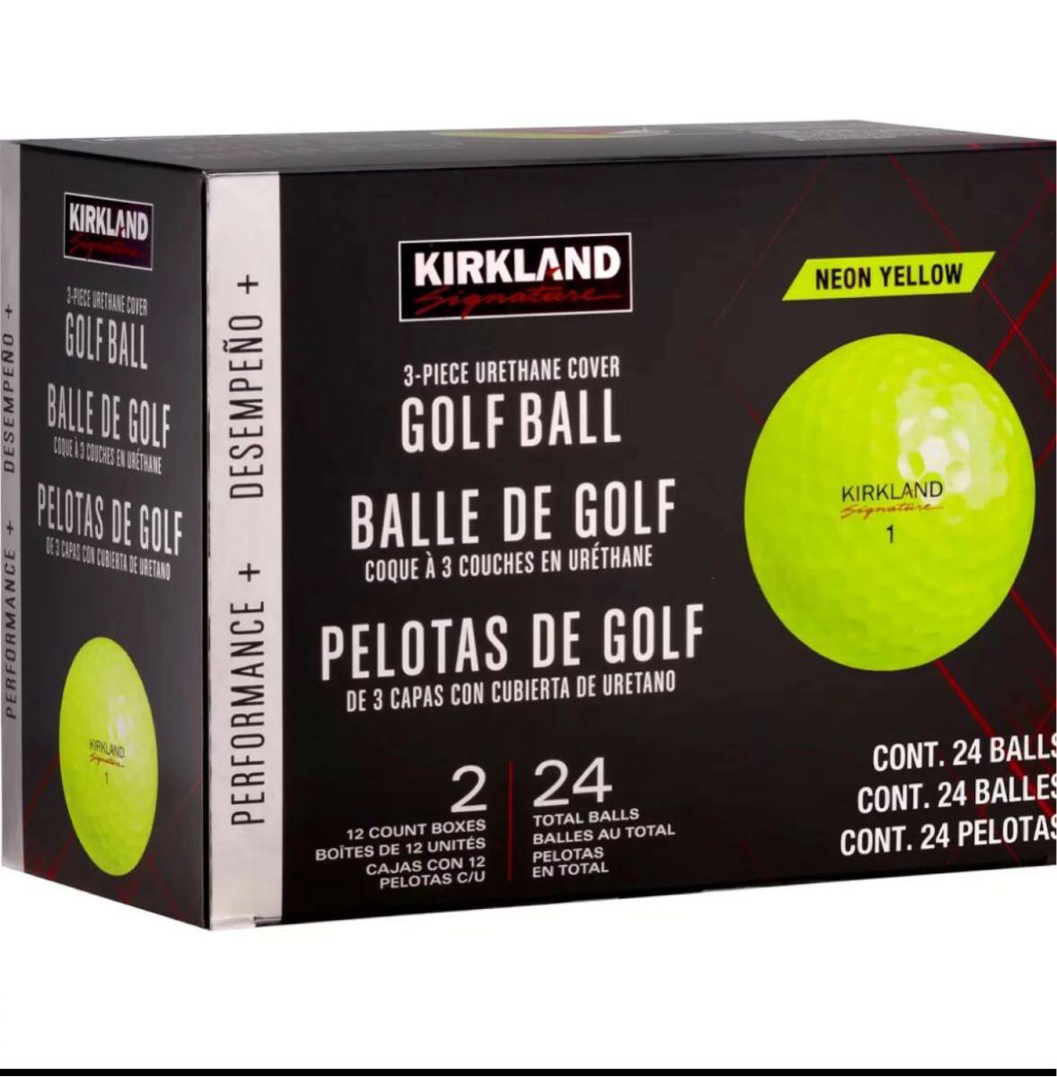 コストコ カークランド ウレタンカバーゴルフボール イエロー2ダース拍卖
