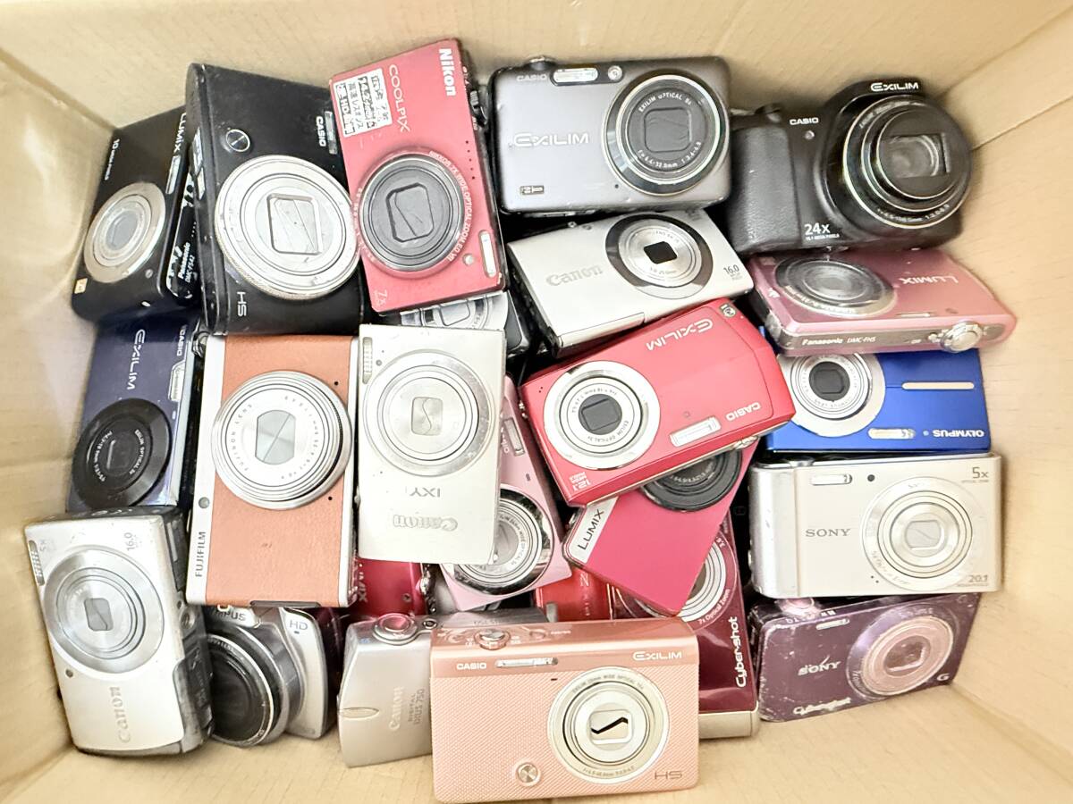 コンパクトデジタルカメラ 120個 まとめ Canon NIKON SONY OLYMPUS FUJIFILM Panasonic CASIO コンデジ セット 大量 カメラ デジカメ 055拍卖