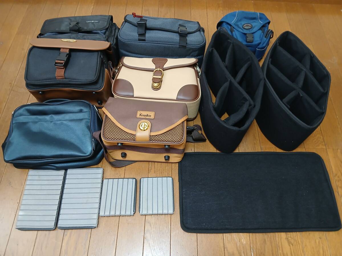 Canon キャノン MINOLTA ミノルタ Kenko ケンコー 等 カメラバッグ まとめ 7点 セット ショルダーバッグ ソフト カメラ ビデオ レンズ 5833拍卖