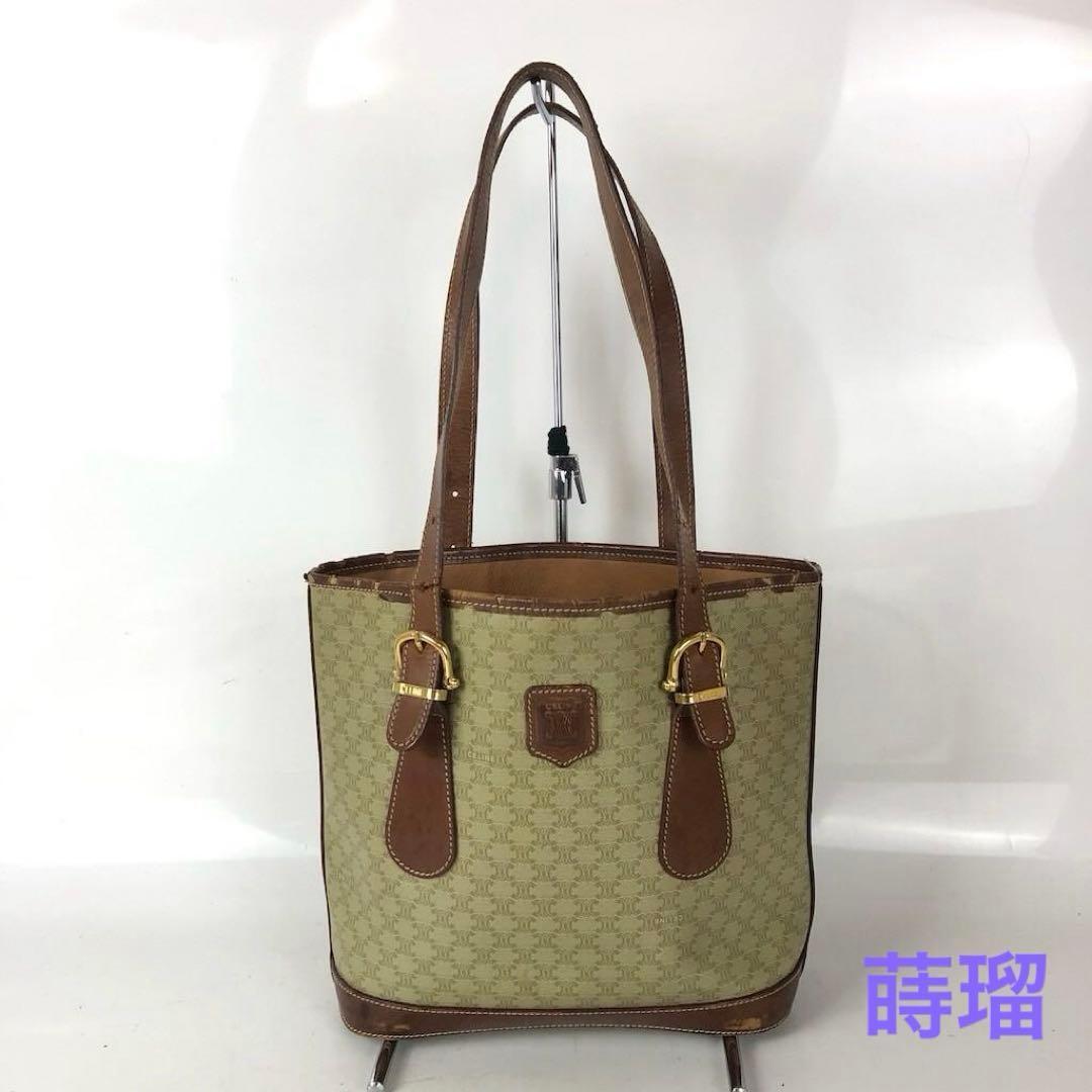 CELINE セリーヌ マカダム柄 トートバッグ レディース ブランド拍卖