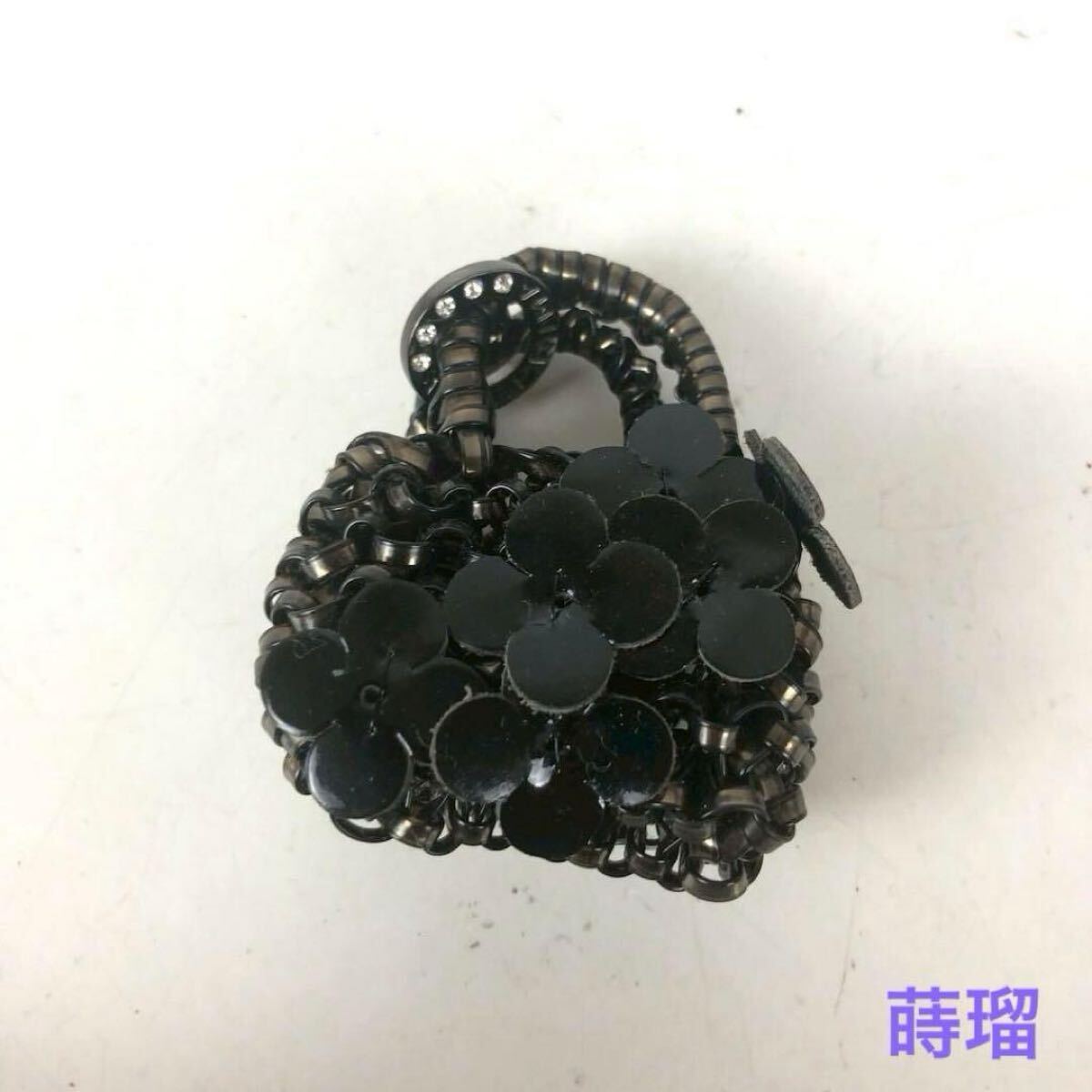 ANTEPRIMA アンテプリマ ワイヤーバッグ型 チャーム ブラック スパン拍卖