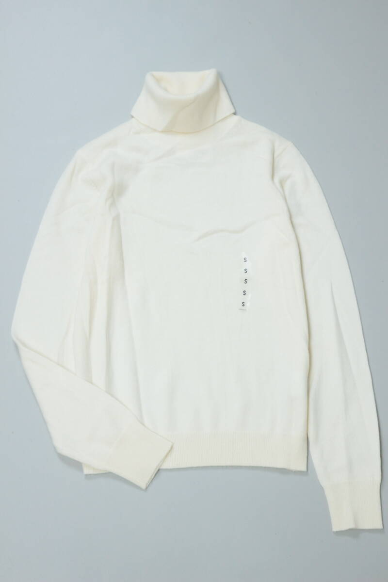 B855/UNIQLO/ユニクロ/新品 未使用/カシミヤ100/タートルネックニットセーター/カシミヤニットセーター/Sサイズ/ウィメンズ/ホワイト拍卖