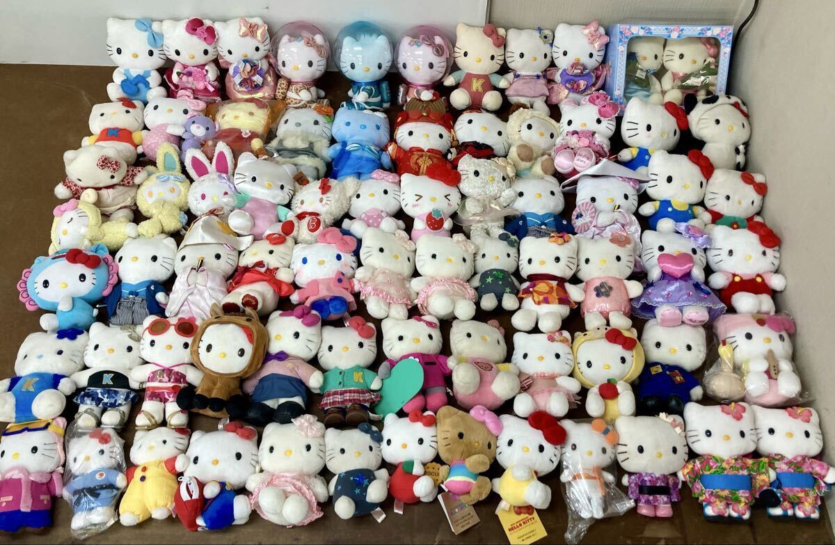 RR687) サンリオ ハローキティ ぬいぐるみ 大量セット まとめ売り Sanrio SMILES レトロ かぶりもの レア マクドナルド 等拍卖