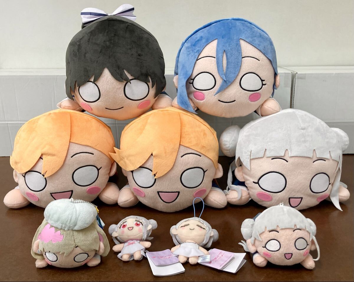 RR694) ラブライブ!スーパースター 寝そべり メガジャンボ ぬいぐるみ モアプラスマスコット 澁谷かのん 嵐千砂都 葉月恋 若菜四季 唐可可拍卖