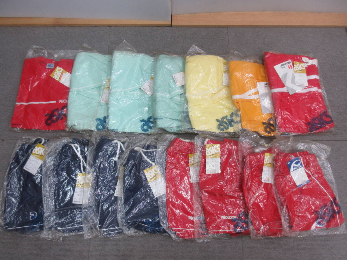M【11-4】●15 スポーツ店在庫品 asics PROLOOK ジョギングショーツ×14点 Tシャツ×1点 まとめて S~Lサイズ 未使用長期保管品【9-8】拍卖
