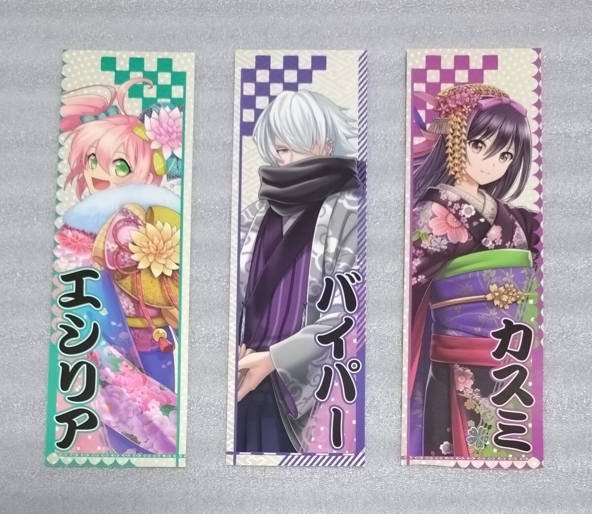 白猫プロジェクト ステッカー エシリア、バイパー、カスミ 3枚セット拍卖