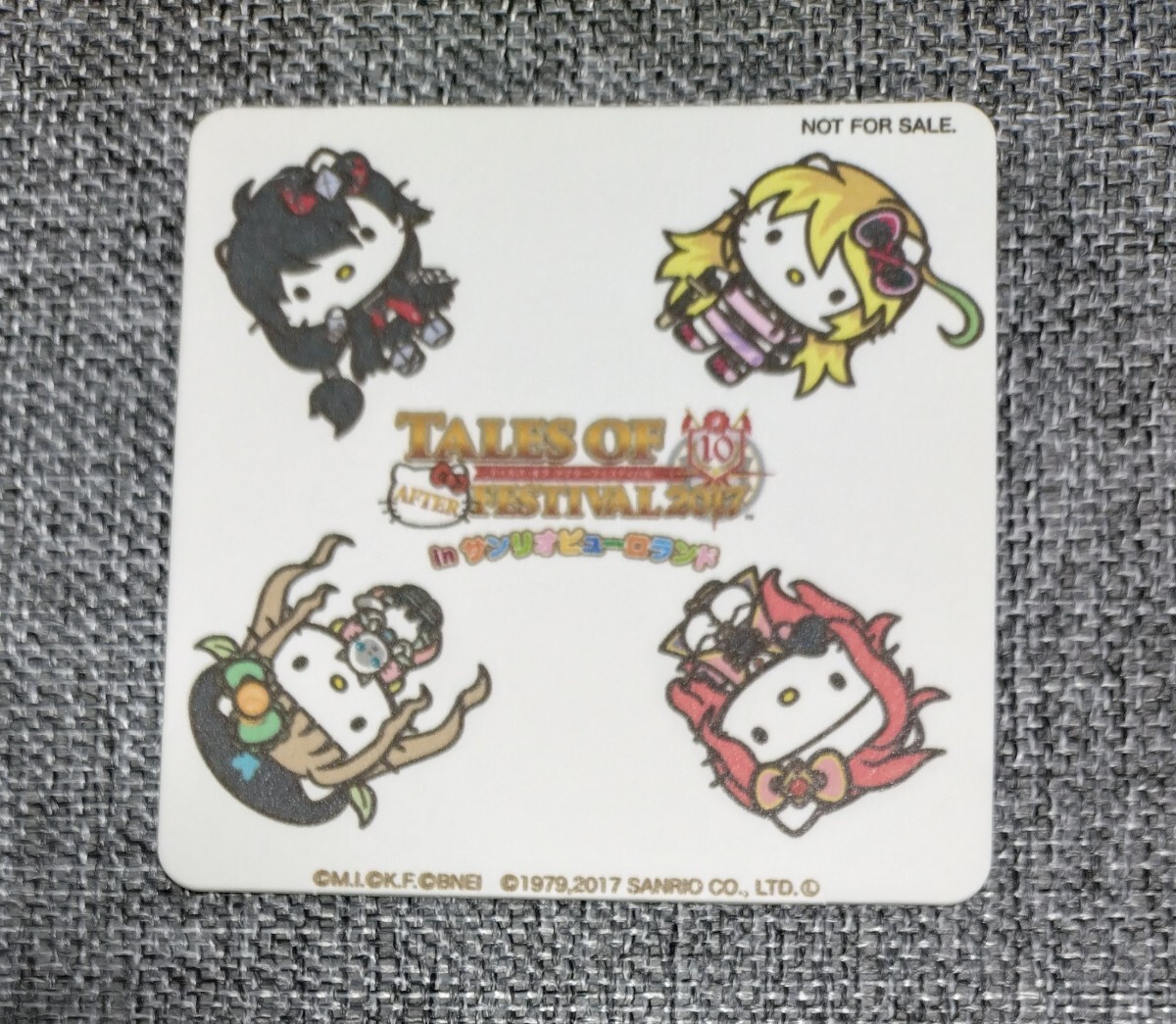 テイルズオブフェスティバル2017 inサンリオピューロランド ハローキティ コースター 非売品拍卖
